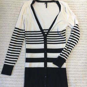 Long button up cardigan